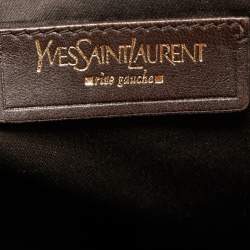 Pre Owned حقيبة سان لوران ميوز جلد أخضر نمط كبير