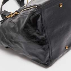 Pre Owned حقيبة يد ايف سان لوران داونتاون كبيرة جلد بني