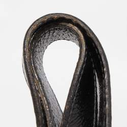 Pre Owned حقيبة يد ايف سان لوران داونتاون كبيرة جلد بني