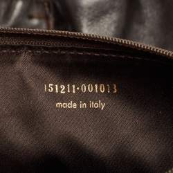 Pre Owned Yves Saint Laurent Dark Brown Leather Vincennes Mombasa Hobo