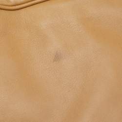 Pre Owned Yves Saint Laurent Beige/Black Patent Leather and Leather Cocktail Oversized Clutch