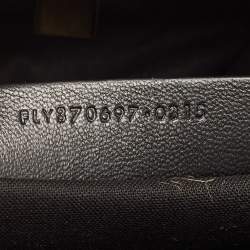 Pre Owned Yves Saint Laurent Black Leather Small Cabas Chyc Satchel