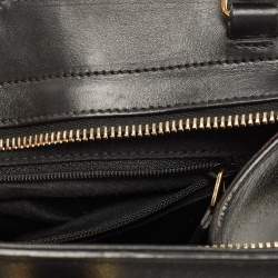 Pre Owned Yves Saint Laurent Black Leather Small Cabas Chyc Satchel