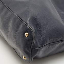 Pre Owned Yves Saint Laurent Nay Blue Leather Belle De Jour Tote