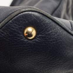 Pre Owned Yves Saint Laurent Nay Blue Leather Belle De Jour Tote