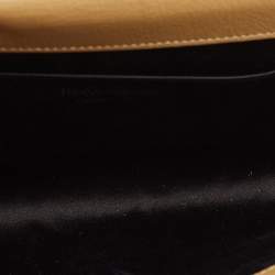Pre Owned Yves Saint Laurent Tan Leather Belle De Jour Clutch