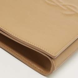 Pre Owned Yves Saint Laurent Tan Leather Belle De Jour Clutch