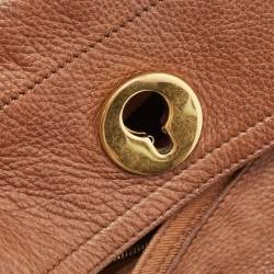 Yves Saint Laurent Brown Canvas and Leather Medium Muse Bag