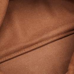 Yves Saint Laurent Brown Canvas and Leather Medium Muse Bag