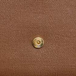 مملوكة مسبقًا Yves Saint Laurent Brown Leather Y-Ligne Flap Clutch