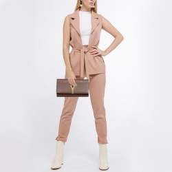 مملوكة مسبقًا Yves Saint Laurent Brown Leather Y-Ligne Flap Clutch