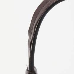 Pre Owned Yves Saint Laurent Brown Nadia Wristlet Pochette Bag