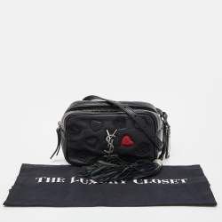 Pre Owned Saint Laurent Black Leather Loulou Belt Bag