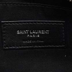 Pre Owned Saint Laurent Black Leather Loulou Belt Bag
