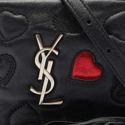 Pre Owned Saint Laurent Black Leather Loulou Belt Bag