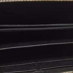 Yves Saint Laurent Black Alligator Zip Around Wallet