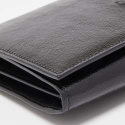 Pre Owned Yves Saint Laurent Black Patent Leather Belle De Jour Wallet on Chain