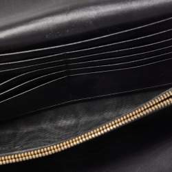 Pre Owned Yves Saint Laurent Black Patent Leather Belle De Jour Wallet on Chain