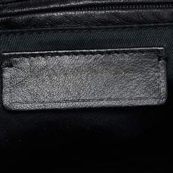 Pre Owned Yves Saint Laurent Purple Patent Leather Roady Hobo