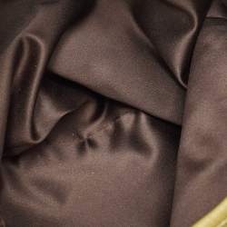 Pre Owned Yves Saint Laurent Olive Green Suede Fringe Mombasa Hobo