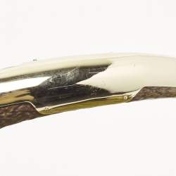 Pre Owned Yves Saint Laurent Olive Green Suede Fringe Mombasa Hobo