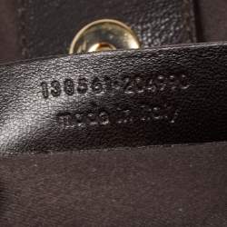 Pre Owned Yves Saint Laurent Dark Brown Leather and Suede Mombasa Fringe Hobo