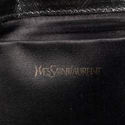 Pre Owned Yves Saint Laurent Black Leather Belle De Jour Clutch