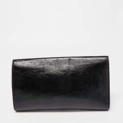 Pre Owned Yves Saint Laurent Black Leather Belle De Jour Clutch