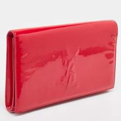 مملوكة مسبقًا Yves Saint Laurent Red Patent Leather Belle De Jour Clutch