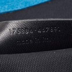 Pre Owned Yves Saint Laurent Blue Leather Large Downtown Tote