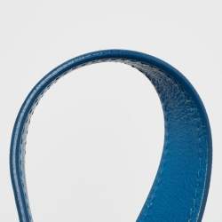 Pre Owned Yves Saint Laurent Blue Leather Large Downtown Tote