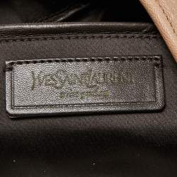 مملوكة مسبقًا Yves Saint Laurent Beige Suede and Leather La Boheme Fringe Hobo