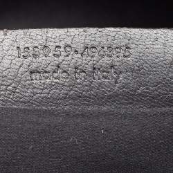 Pre Owned Yves Saint Laurent Blue Leather Oversized Muse Bag