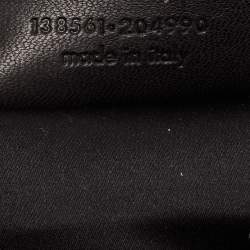 Pre Owned Yves Saint Laurent Black Leather and Suede Mombasa Fringe Hobo