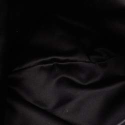 Pre Owned Yves Saint Laurent Black Leather and Suede Mombasa Fringe Hobo