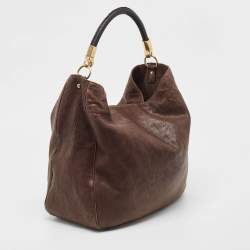 Pre Owned حقيبة هوبو سان لوران باريس رودي جلد بني