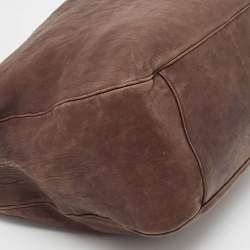 Pre Owned حقيبة هوبو سان لوران باريس رودي جلد بني