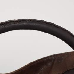 Pre Owned حقيبة هوبو سان لوران باريس رودي جلد بني