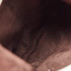 Pre Owned Yves Saint Laurent Ivory Leather St. Tropez Double Horn Hobo