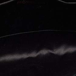 Pre Owned Yves Saint Laurent Black Leather Y-Ligne Clutch
