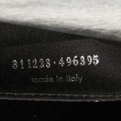 Pre Owned Yves Saint Laurent Silver Leather Belle De Jour Flap Clutch