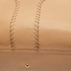 Yves Saint Laurent Dark Brown/Tan Leather Neo Reversible Tote