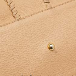 Yves Saint Laurent Dark Brown/Tan Leather Neo Reversible Tote