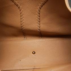 Yves Saint Laurent Dark Brown/Tan Leather Neo Reversible Tote