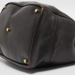 Yves Saint Laurent Choco Brown Leather Overseas Bucket Bag