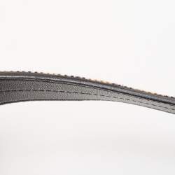 Pre Owned Yves Saint Laurent Black/Brown Leopard Print Calf Hair Hobo