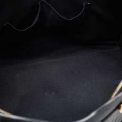 مملوكة مسبقًا Yves Saint Laurent Navy Blue Lizard Embossed Leather Large Cabas Chyc Tote