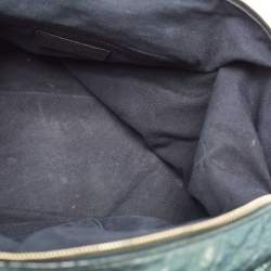 Yves Saint Laurent Metallic Green Leather Medium Easy Y Bag