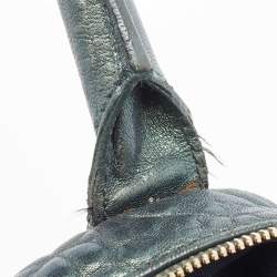 Yves Saint Laurent Metallic Green Leather Medium Easy Y Bag