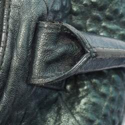 Yves Saint Laurent Metallic Green Leather Medium Easy Y Bag